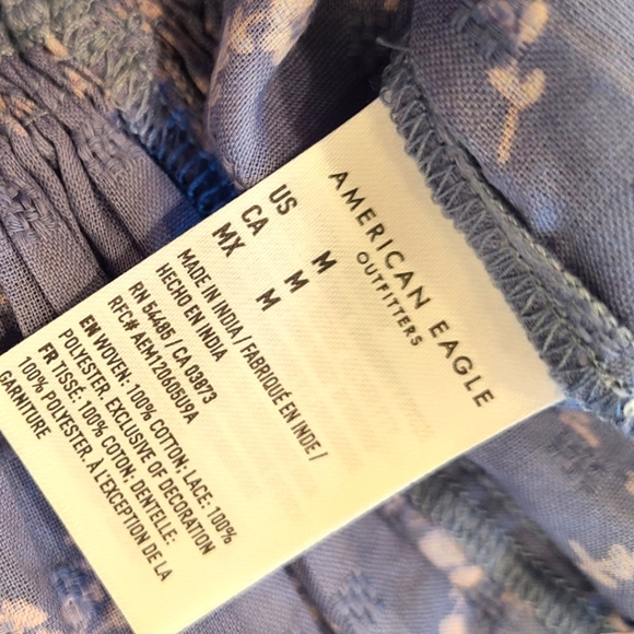 American Eagle Outfitters Cotton Peplum Top Size Medium - Picture 4 of 4